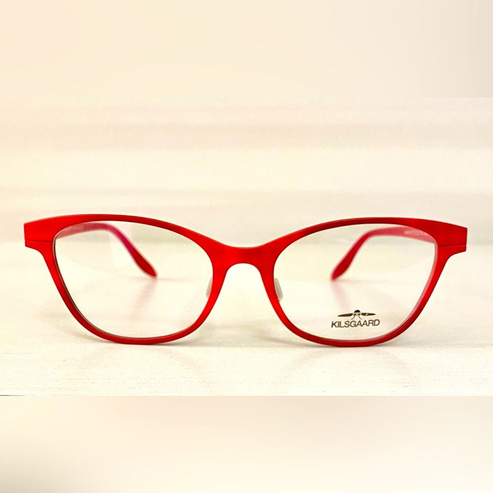 Brand New Kilsgaard Red Ultra Lightweight Cat-eye Eyeglasses